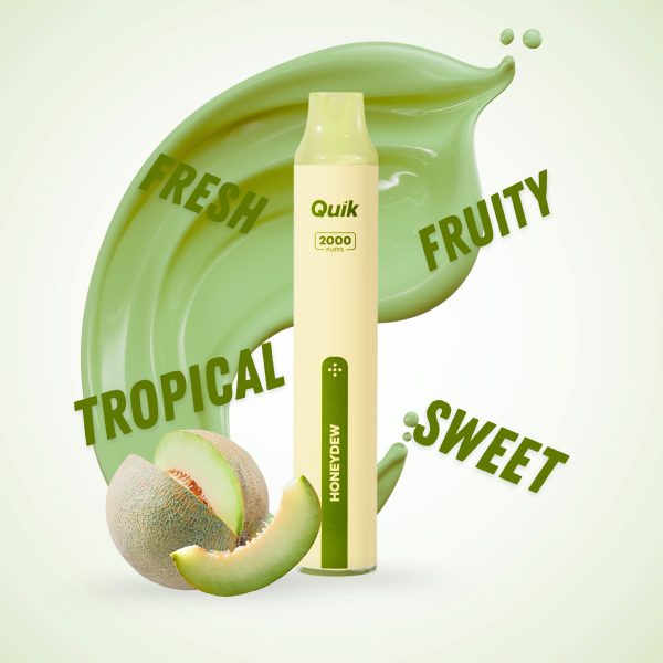 Second image of QUIK POD Disposable (ZERO) 2000 - Honeydew