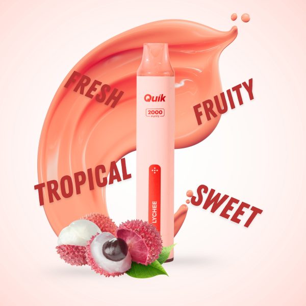 Second image of QUIK POD Disposable (ZERO) 2000 - Lychee